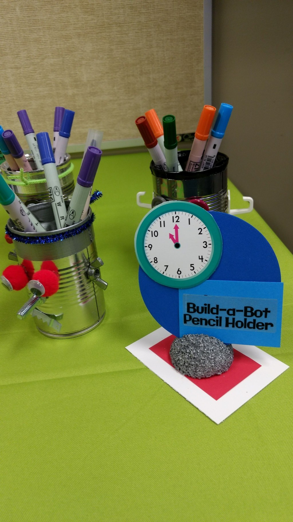 Picture of: Time Lab VBS — Day  Craft idea — Build-A-Bot Pencil Holder